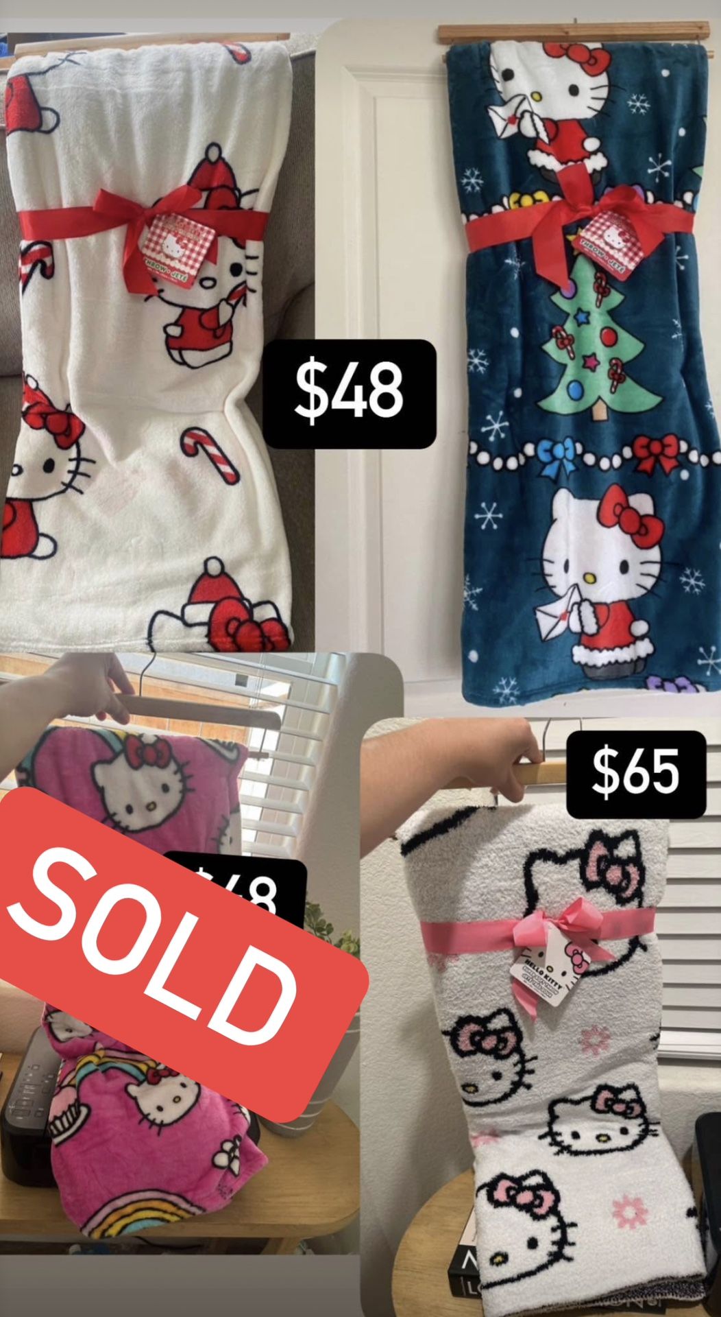 HELLO KITTY BLANKETS
