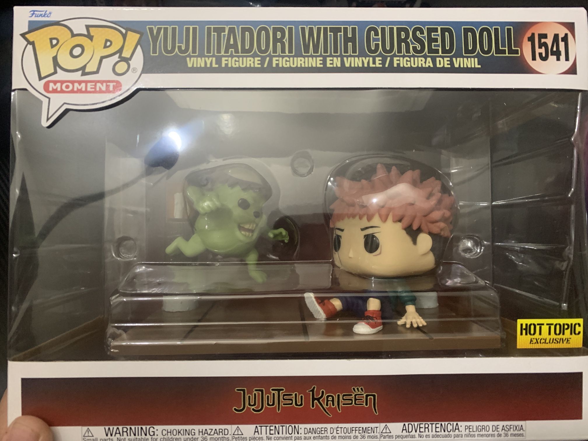 Yuji Itadori funko pop with cursed doll moment jujutsu Kaisen IN HAND MINT