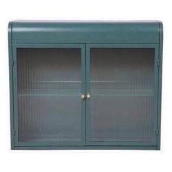 Assembled New Metal Bathroom Medicine Cabinet Wall Mounted Storage Cabinet w/ Tempered Glass Doors