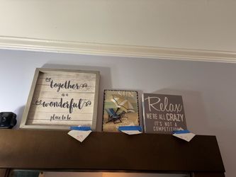 Set of 3 Decorative Wall Signs