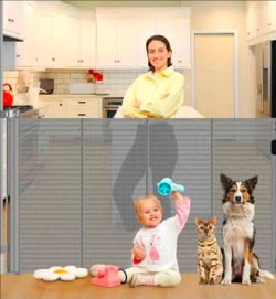 HEELALBABY 80" Retractable Baby Dog Gate