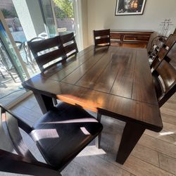 Ashley Dining Table And Chairs With Buffet 