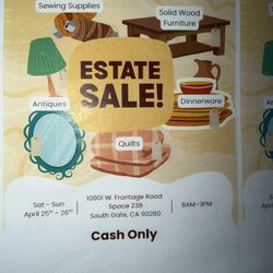 **UPCOMING ESTATE SALE**