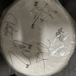 Metallica Autograph Drumhead 