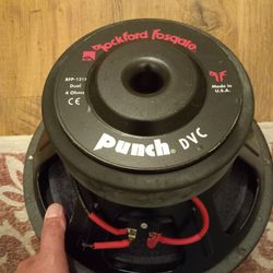 Old School Rockford Fosgate Punch DVC 12" Subwoofer 