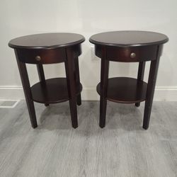 End Tables 24in L ×18in Wide