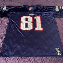 New England Patriots Randy Moss #81 NFL Jersey Reebok On Field Mens 2XL Football