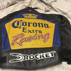 Vintage Leather Corona Moto Jacket Size 40