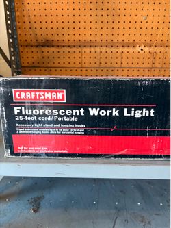 Floorisent hanging shop light.