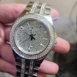 Bulova Phantom Mens Silver Tone Stainless Steel Bracelet Watch 96b235