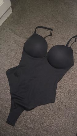 Skims body suit and push up bra together