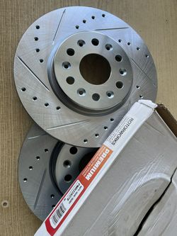 Buick Enclave 18-19-20 Front Drill Slot Rotors Ceramic Pads