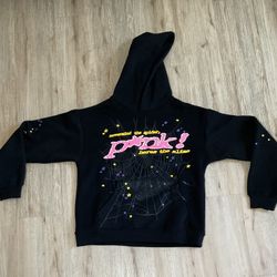 Black Sp5der P*nk Hoodie - $100