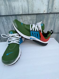 Nike Air Presto Multicolor Forest Green Red Blue CT3550-300 Men's size 10 .