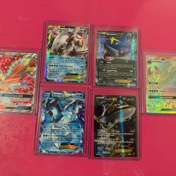 5 Ex & 2 Gx Pokemon Cards (Read Description) 