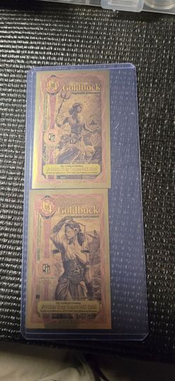 Florida & Idaho 1/4 Goldback Notes 24K Gold