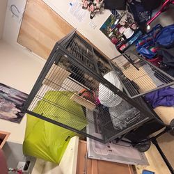 4ft tall 3ft wide 2ft deep animal enclosed with removable tray for water removals