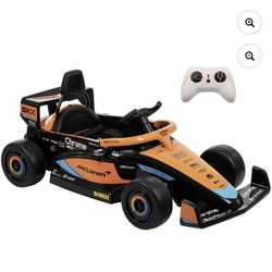 I Huffy 12V McLaren Formula 1 Kids Ride-On Car with Remote Control, Ages 3–5, Black - One Unit