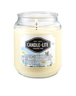 Candle-Lite Everday Chasing Butterflies Scented Candle, 18 oz. Aromathera
