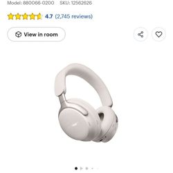 Bose - QuietComfort Ultra Wireless Noise Cancelling Over-the-Ear Headphones - White Smoke