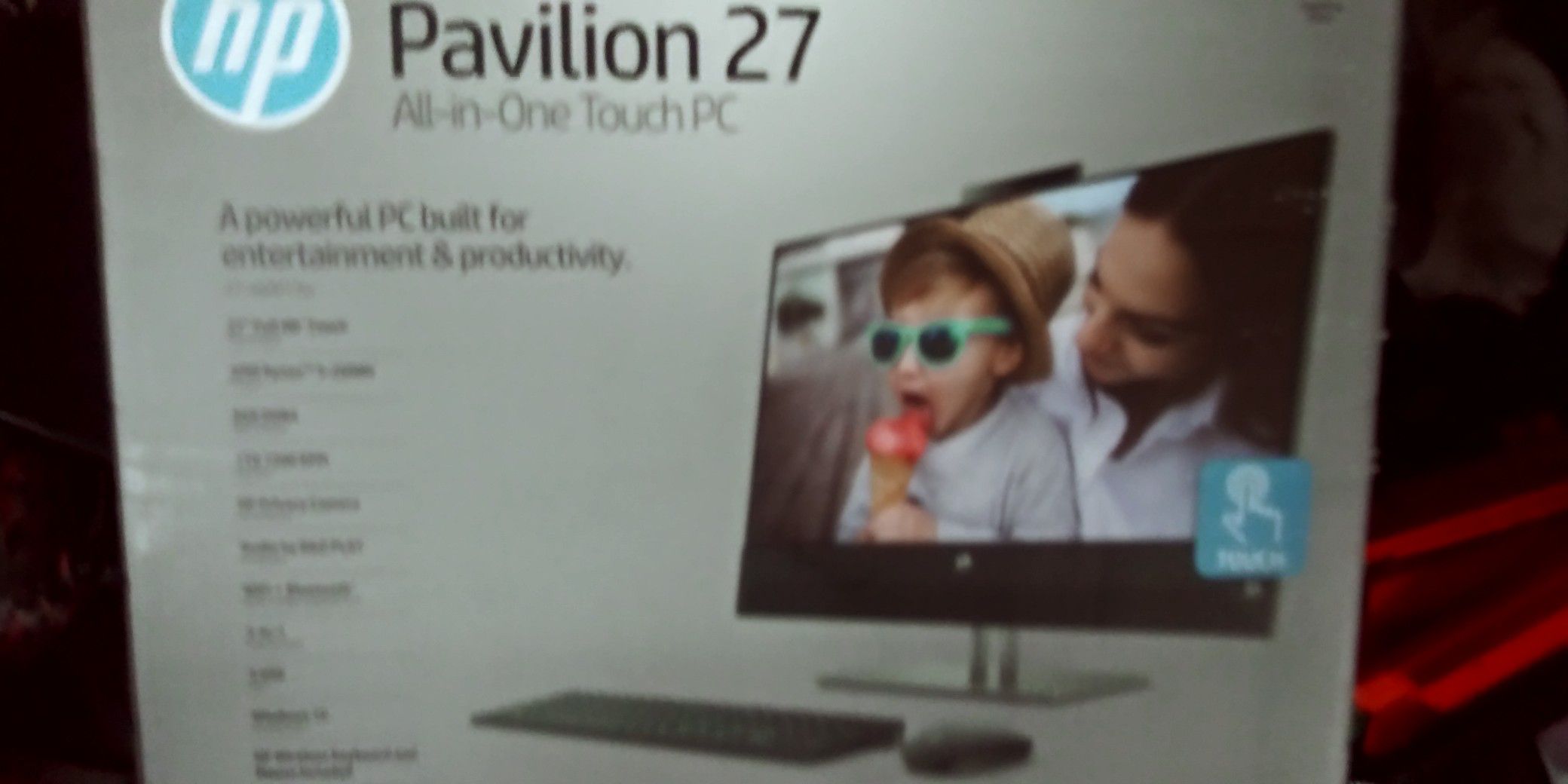 27" HP All-in-One Touch PC