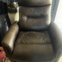 Faux Leather Recliner 