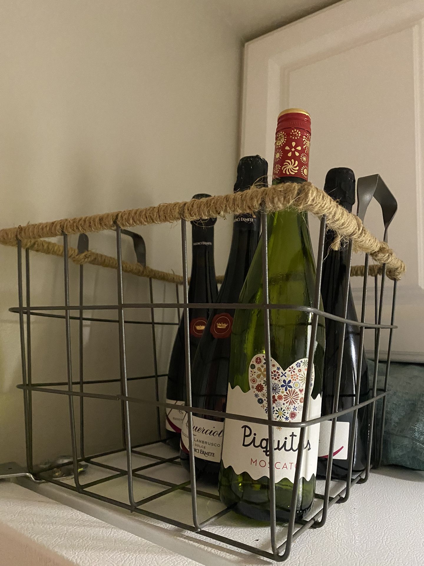 Metal And Twine Basket