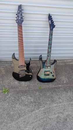 6 String Ltd M200DX + 8 String Ibanez RGMS8 Electric guitar