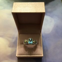 Silver Ring .925 / Gold 14k