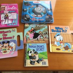 6 different  Children Games &  Books 