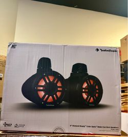Pair of new 8” Rockford Fosgate compression horn speakers for SXS UTV ATV TRUCK JEEP SUV (We Finance)