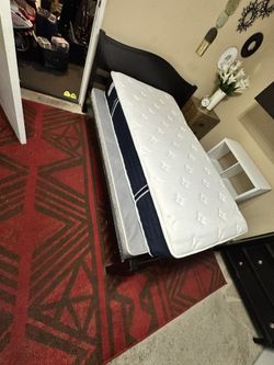 Bed With Frame And Mattress 