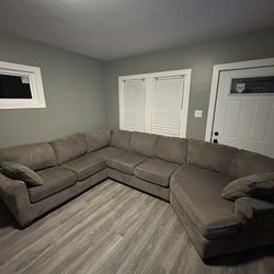 Gray sectional With Sofa