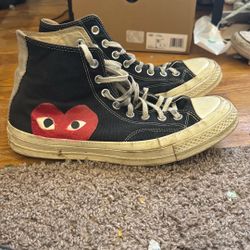 Black Cdg Converse 