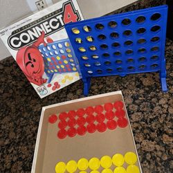 Connect 4 Board Game Used 