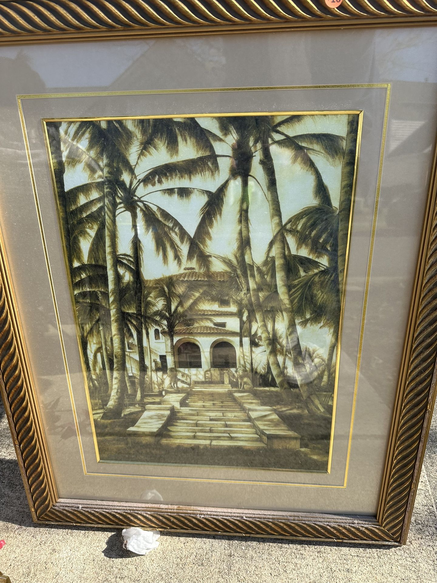 Large Framed Mediterranean Art