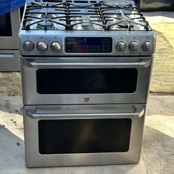 GE Stainless Steel Double Oven  Natural Gas ⛽️ Stove 