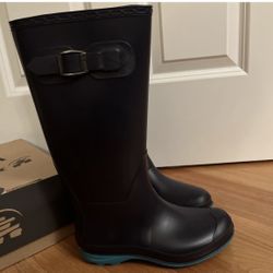 Kamik Women’s Olivia Tall Rain Boots Navy Blue Size 6