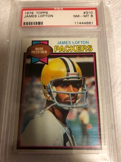 James Lofton 1979 Topps PSA 8 Rookie Card NFL Greenbay Packers
