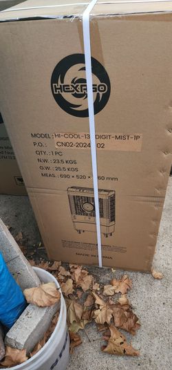 Hexago Evaporative Mist Air Cooler in Box