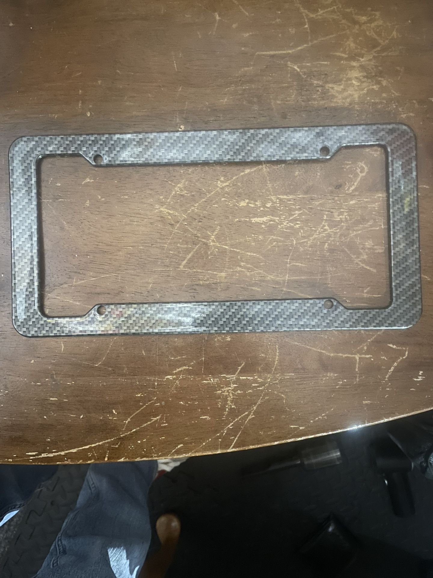 New Carbon Fiber License Plate Cover