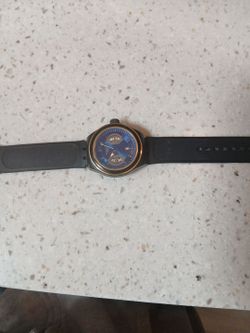 Swatch Swiss gold and blue stainless steel