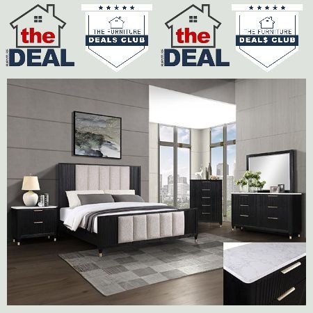 4-PIECE BEDROOM SET: IN-STOCK CLEARANCE