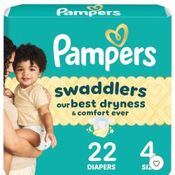 3 packs of size 4 pampers 