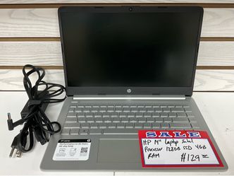 HP 14” Laptop Intel Processor 128GB SSD 4GB RAM