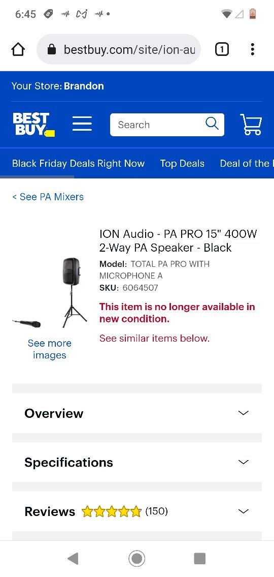 ION TOTAL PA PRO Party speaker for Sale in Gibsonton, FL OfferUp