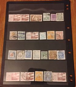 Mexico Mexican 4 pages of vintage old stamps it is available