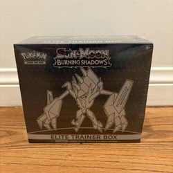 Pokémon Sun & Moon Burning Shadows Elite Trainer Box (ETB) Brand New Factory Sealed