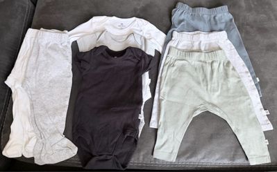 Baby honest brand clothing bundle 8 pieces total - size 3-6 months