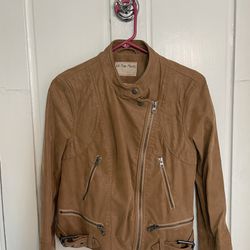 Women’s Free People Leather Jacket Size Small 